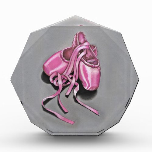 Pink Ballet Slippers Acrylic Award