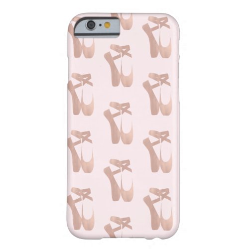 Pink Ballet Slippers Ballerina Rose Gold Chic Barely There iPhone 6 Case