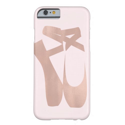 Pink Ballet Slippers Ballerina Rose Gold Chic Barely There iPhone 6 Case