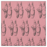 Pink Ballet Slippers Fabric