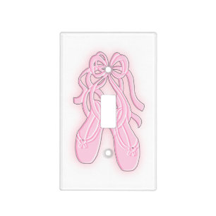 Pink Ballet Slippers Light Switch Cover