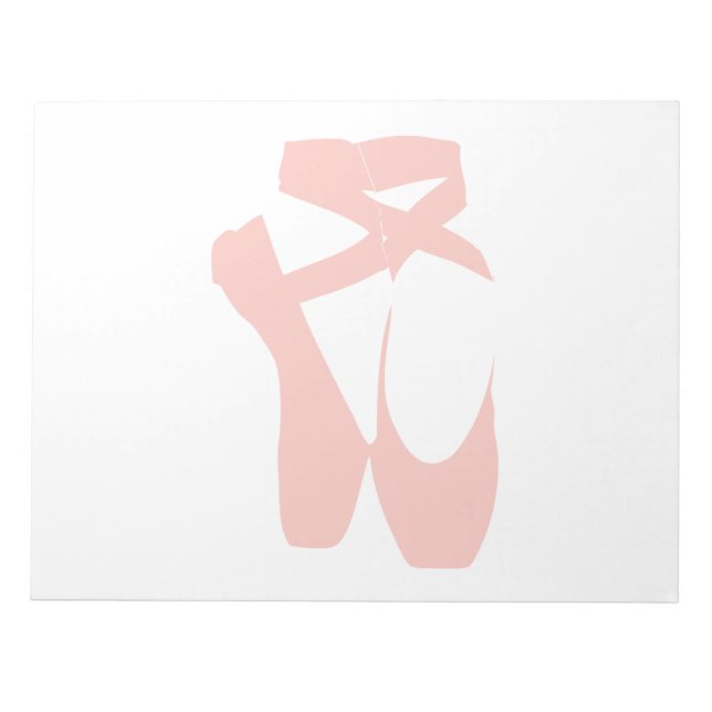 Pink Ballet Slippers Notepad (Front)