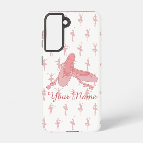 Pink Ballet Slippers Personalized Ballerina Samsung Galaxy S21 Case