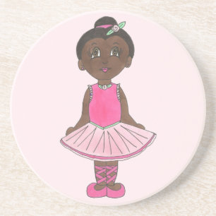 Pink Ballet Tutu Costume Ballerina Dance Recital Drink Coaster