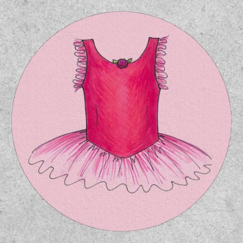 Pink Ballet Tutu Dance Recital Ballerina Teacher Patch