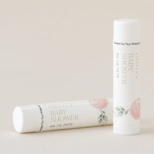 Pink Balloon, Eucalyptus, Greenery, Baby Shower  Lip Balm