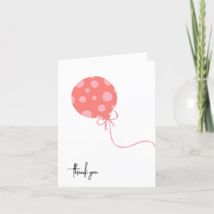 Pink Balloon New Baby Thank You