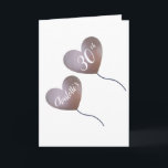 pink balloon personalized 30th birthday card<br><div class="desc">Personalized pink balloon 30th birthday card.
Perfect for a wife,  daughter,  niece or friend who is turning thirty.
The name,  age and inside message can all be personalized to create a modern and pretty card for the woman who is turning thirty.</div>
