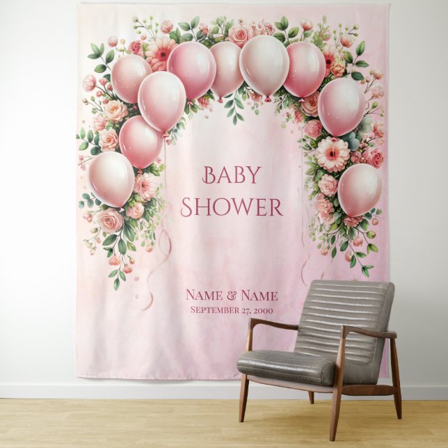 Pink Balloons Backdrop (In Situ)