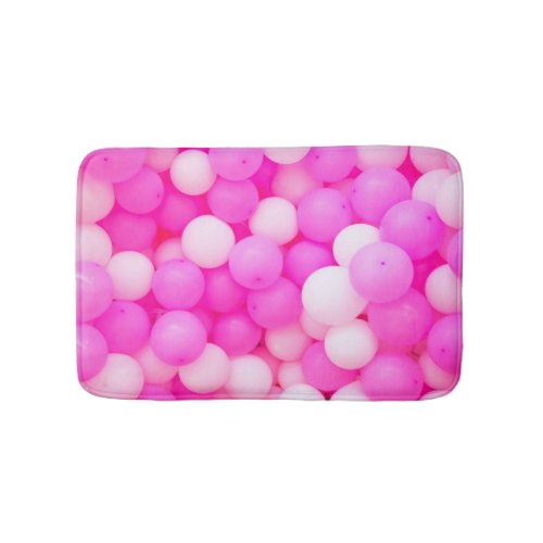 Pink Balloons Festive Background Design Bath Mat