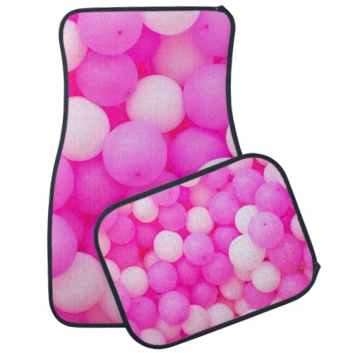 Pink Balloons Festive Background Design Car Floor Mat