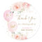 Pink Balloons Floral Baby Shower Thank You Favor