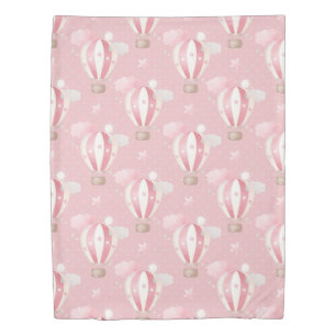 Pink Balloons Pattern Duvet Cover