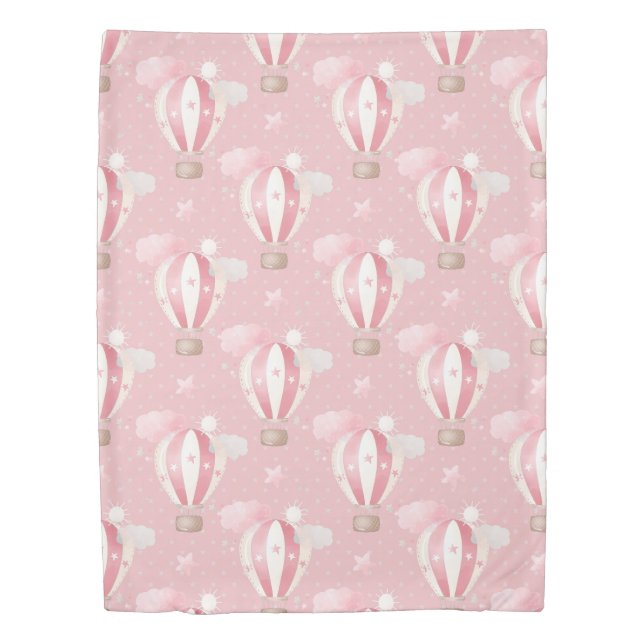Pink Balloons Pattern Duvet Cover (Front)