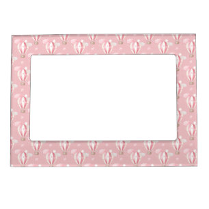 Pink Balloons Pattern Magnetic Frame