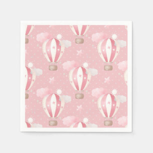 Pink Balloons Pattern Napkins