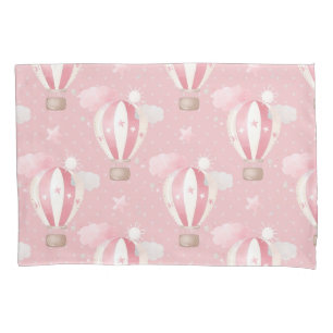 Pink Balloons Pattern Pillow Case