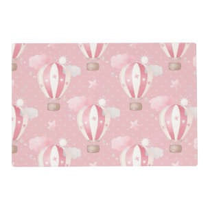 Pink Balloons Pattern Placemat
