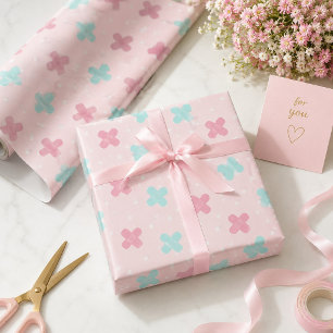 Pink Bandages Medical Wrapping Paper