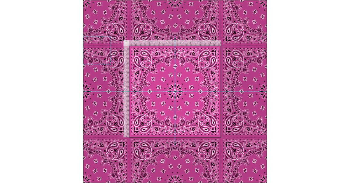 Pink Bandana Fabric Zazzle