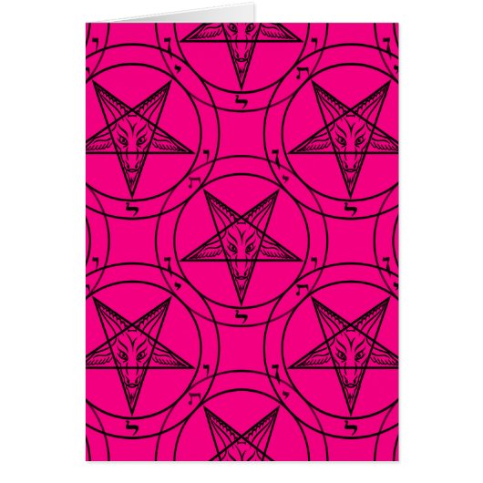 pink baphomet cards (Front)