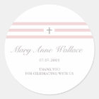 Girl Baptism Favor Stickers | Zazzle.com