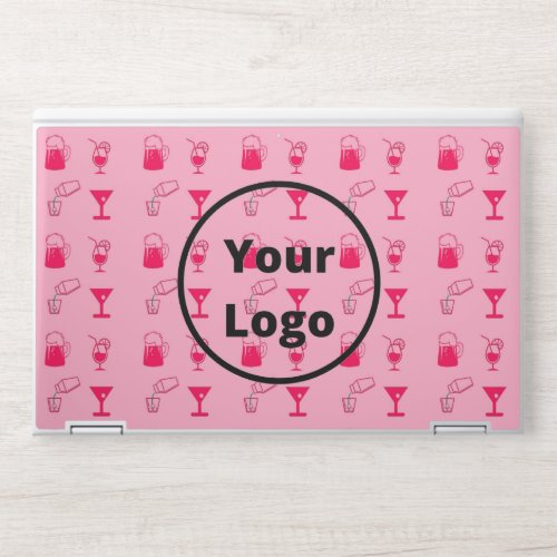 Pink bar business pattern HP laptop skin