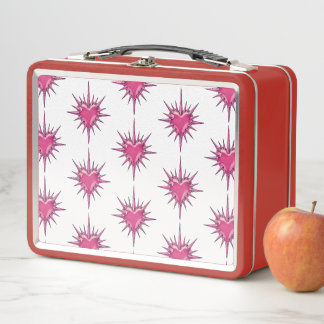 Pink Barbed Heart Cybersigilism Lunchbox