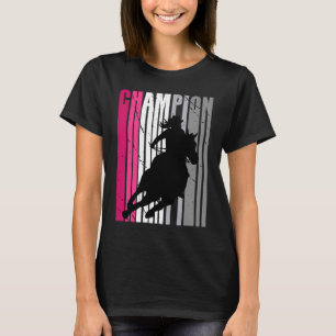 Pink Barrel Racing Champion Southern Womens Farm F T-Shirt