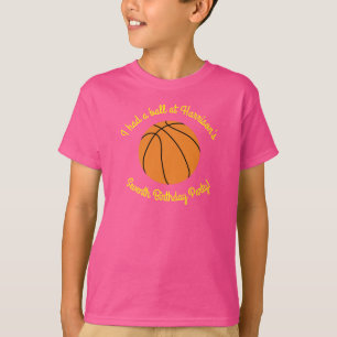 Pink Basketball Birthday Party T-Shirt