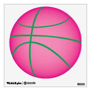 Pink Basketball Wall Decal