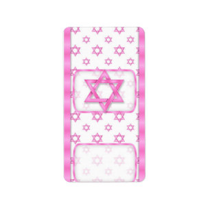 Pink Bat Mitzvah Hersheys Miniature Candy bar wrap Label