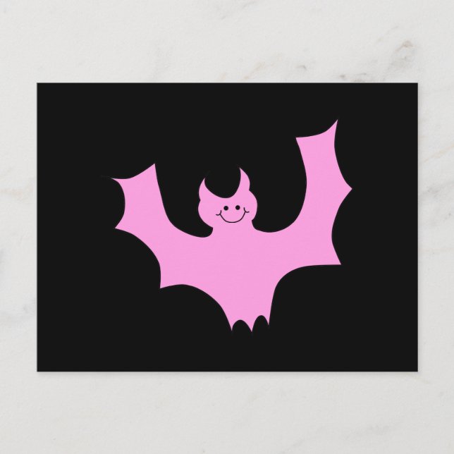 Pink Bat. Postcard (Front)