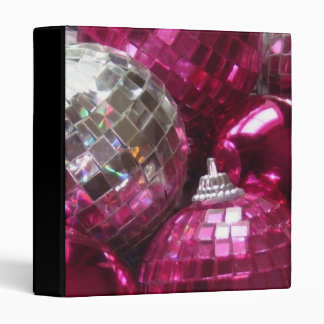 Pink Baubles binder black