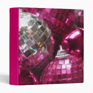 Pink Baubles binder pink