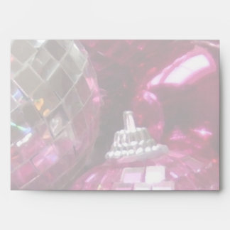 Pink Baubles envelope pale
