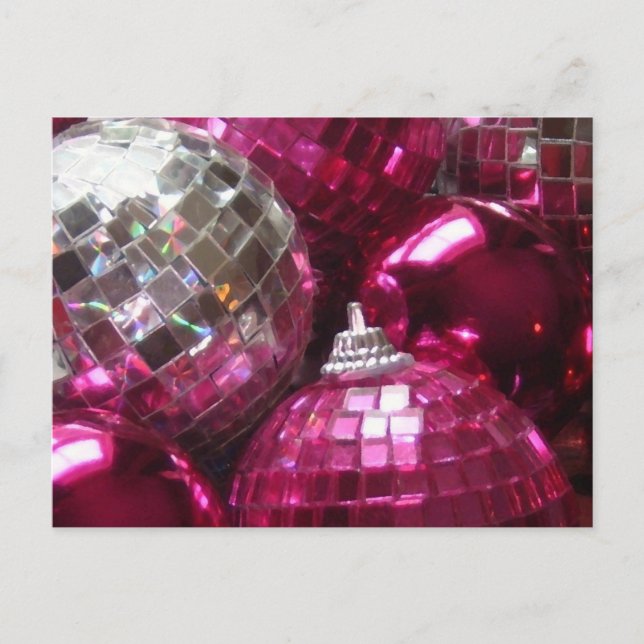 Pink Baubles postcard (Front)