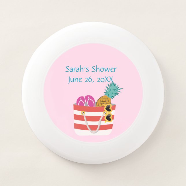 Pink Beach Bag  Wham-O Frisbee (Front)
