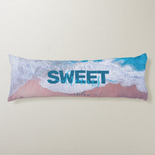 Pink Beach Bermuda Personalized Body Pillow