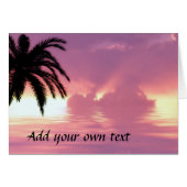 Pink Beach Cards (Front Horizontal)