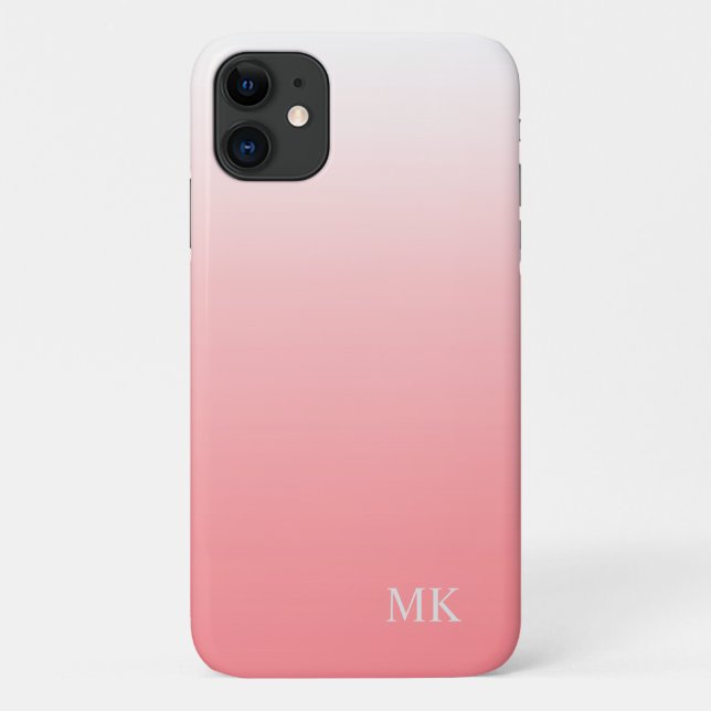 Pink Beach Color Gradient Case-Mate iPhone Case (Back)