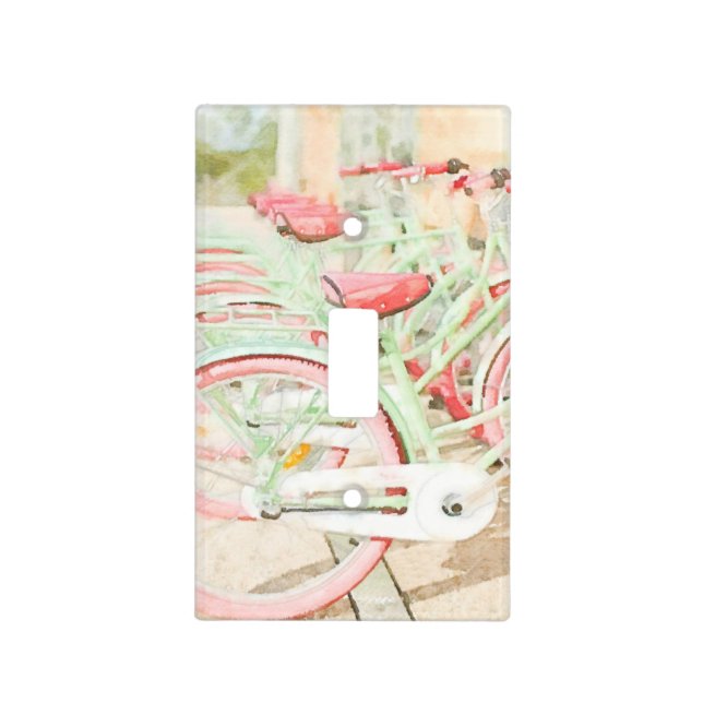 Pink Beach Cruisers Light Switch Cover (Front)