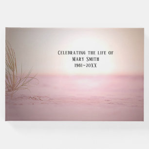 Pink Beach Grass Guest Book