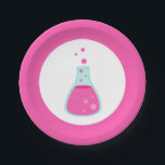 Pink Beaker Science Party Paper Plates<br><div class="desc">Are you planning a science themed party for your child? Make it an explosive kids birthday party with the Pink Beaker Science Party Paper Plates designed by Enchantfancy Design Company. These paper plates feature a chemistry beaker filled with bubbling pink liquid. It is perfect for children who love science!</div>