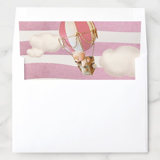 Pink Bear Hot-Air Balloon Envelope Liner (In Envelope)