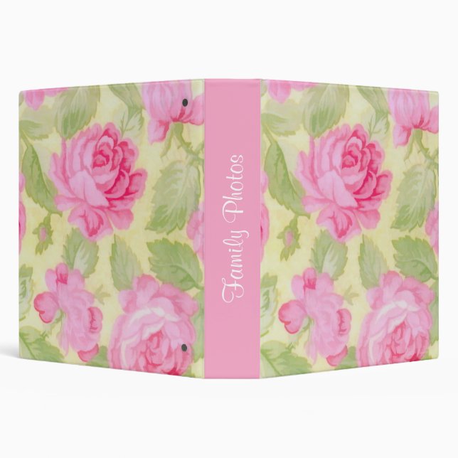 Pink Beauties Photo Album 3 Ring Binder (Background)