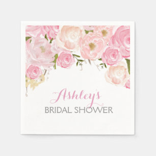 Pink Beautiful Floral Napkins