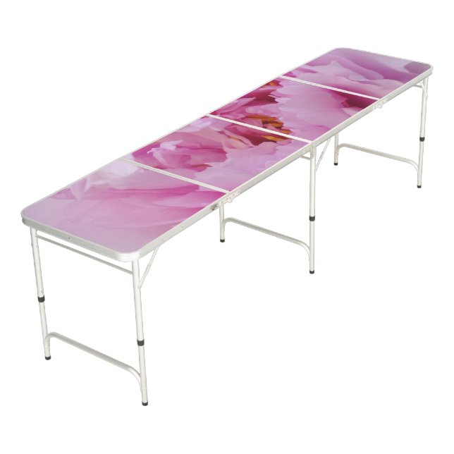 Pink Beauty Regulation Size Pong Table (Angled)