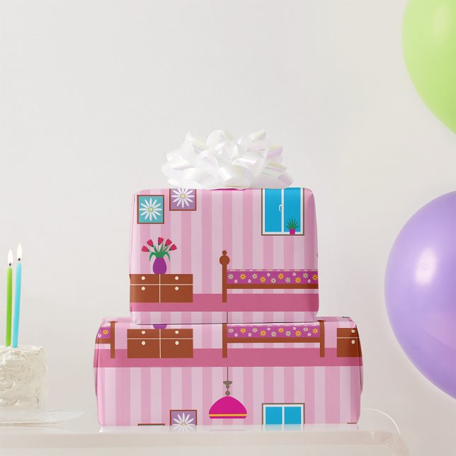 Pink Bedroom Wrapping Paper (Creator Uploaded)