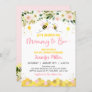 Pink Bee Floral Baby Shower Invitation